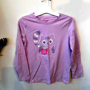 Cat & Jack girls long sleeve hot chocolate tee size L.​